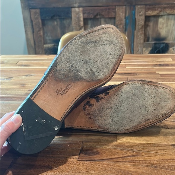 Allen Edmonds Burgundy Leather Slip-Ons - Picture 7 of 12